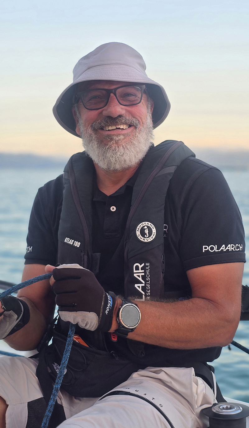 Jürg Spreyermann – Inhaber, Geschäftsführer und Segellehrer der POLAAR | Schweizer Segelschule Bodensee